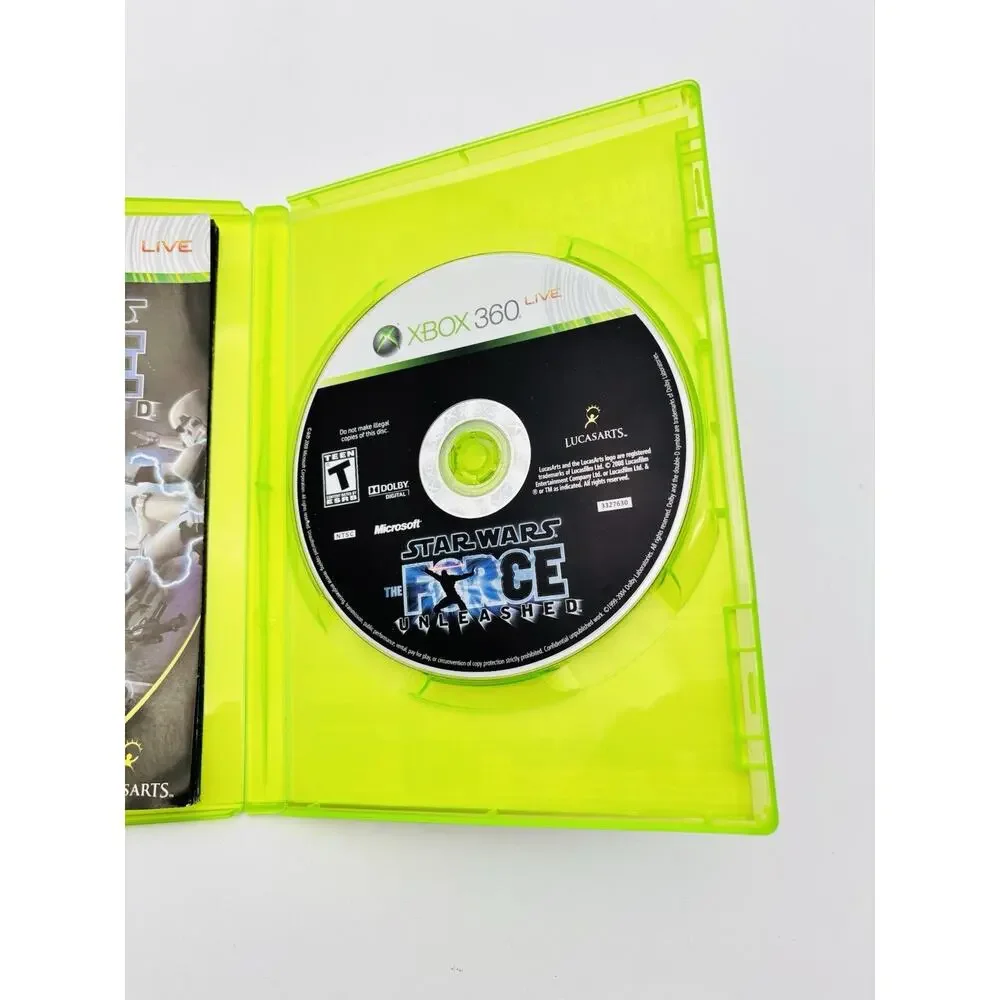 Star Wars: The Force Unleashed (Microsoft Xbox 360, 2008) CIB Complete / Tested